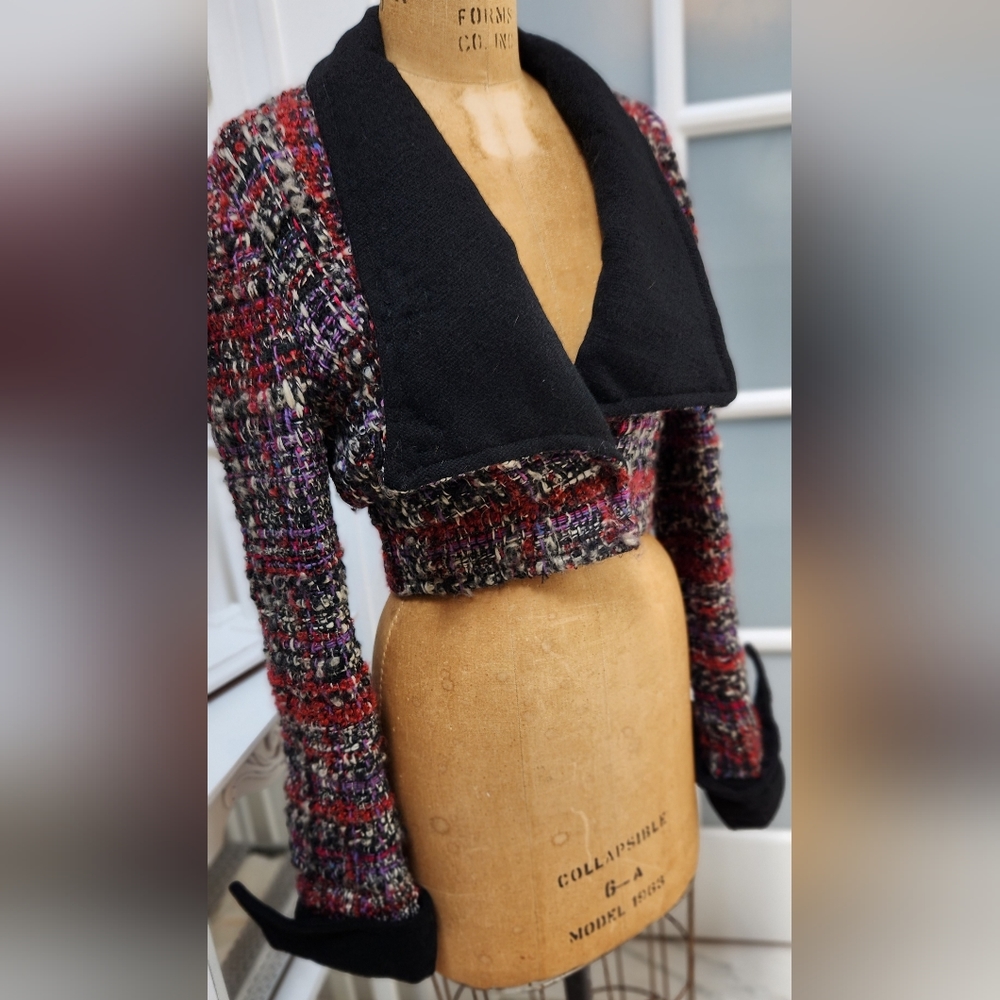 Vintage 1973 Artisan Mod Handwoven Jacket Very Cool! EUC